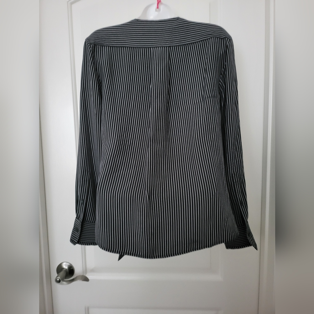 Rag & Bone Felix Popover Top In Black & White Str… - image 3